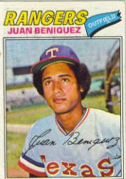 1977 Topps Baseball Cards      081      Juan Beniquez